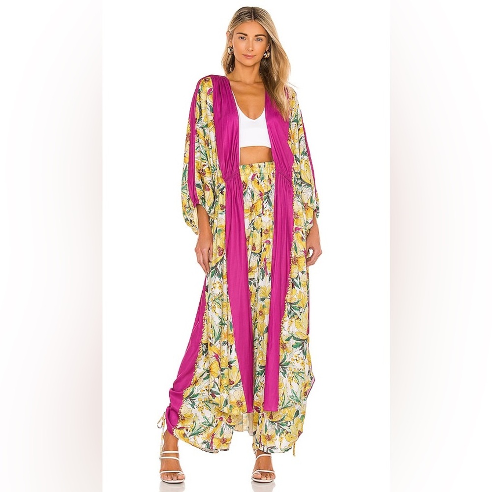 Free People In Bloom Kimono in Garden Combo Size Medium